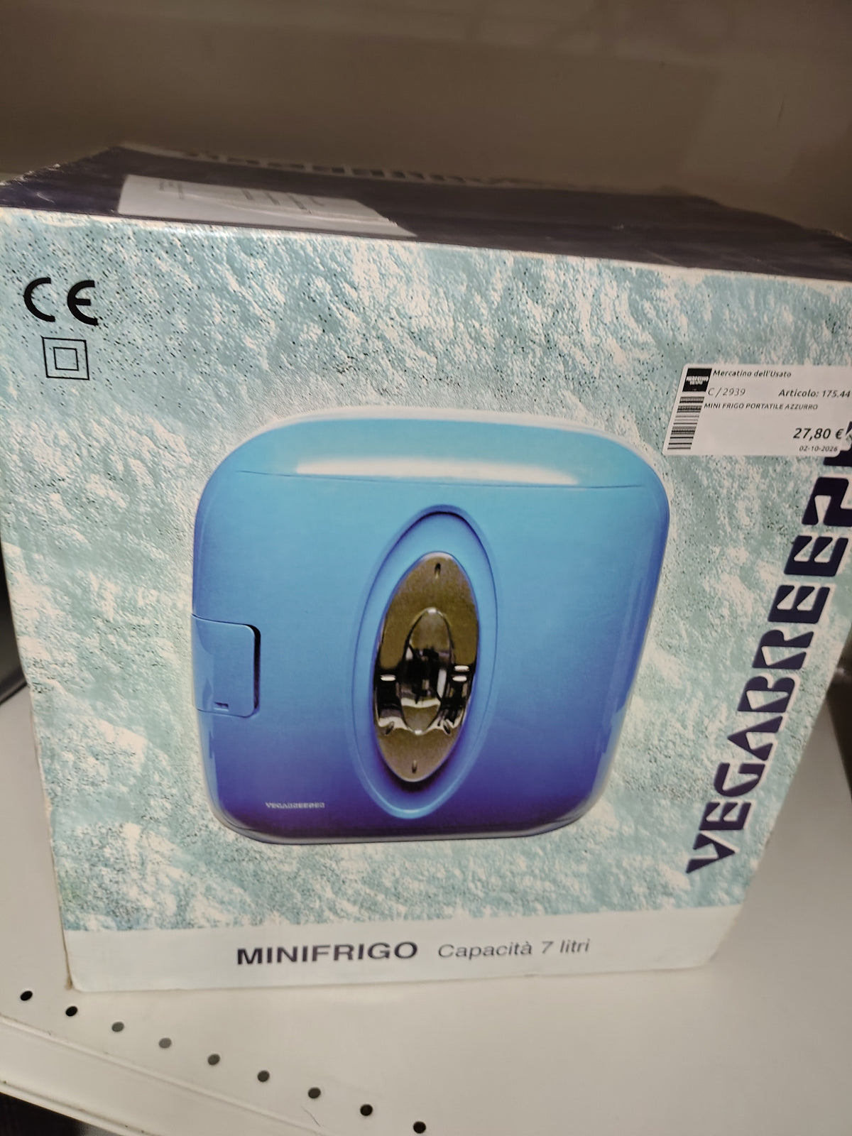 Mini Frigo Portatile Azzurro