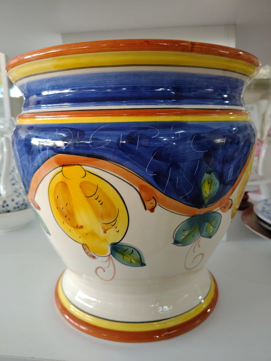 Cachepot Con Decorazione Limoni