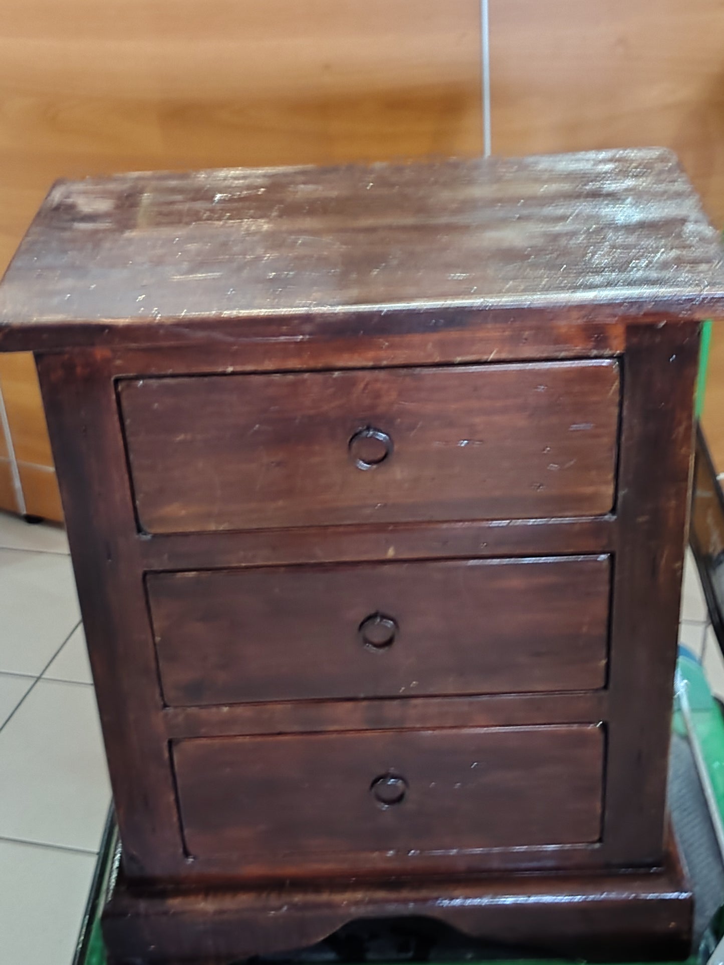 Comodino Arte Povera 3 Cassetti