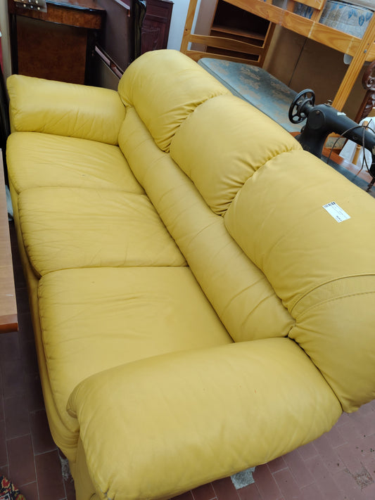 Divano Giallo E In Pelle R.