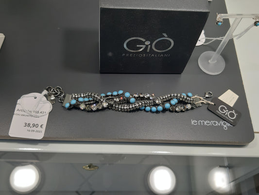 Bracciale Swarovski Brunito Con Turchesi