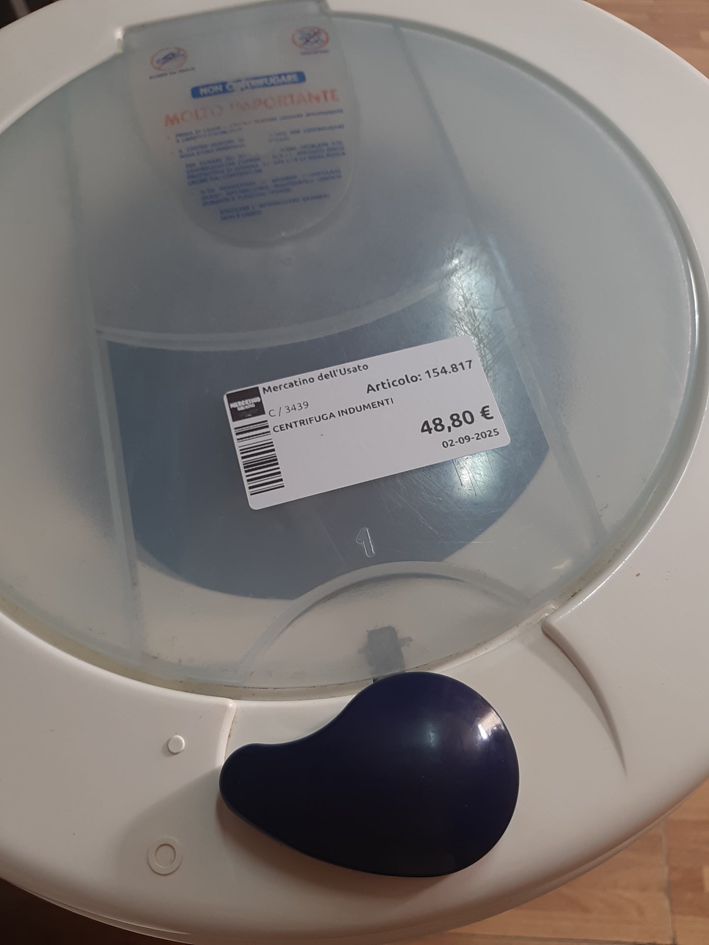 Centrifuga Indumenti