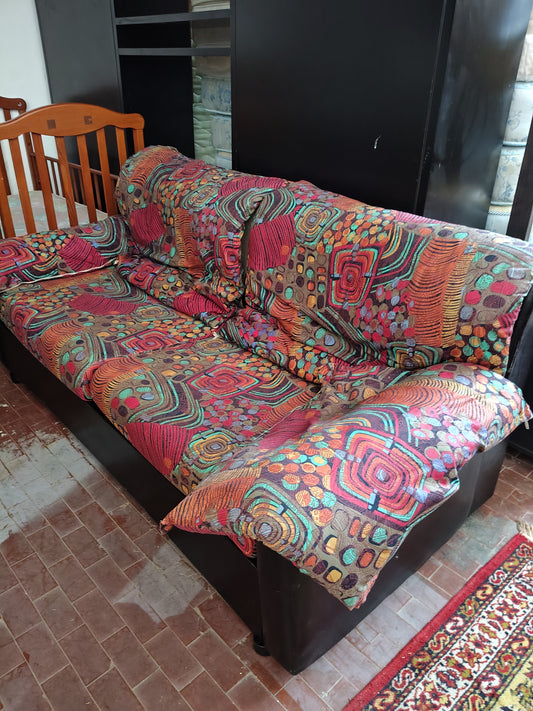 Divano Letto Tessuto Fiori