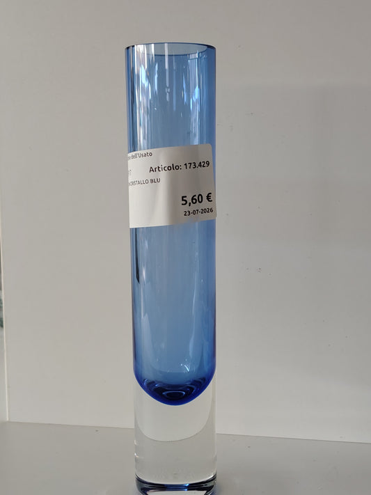 Vaso In Cristallo Blu