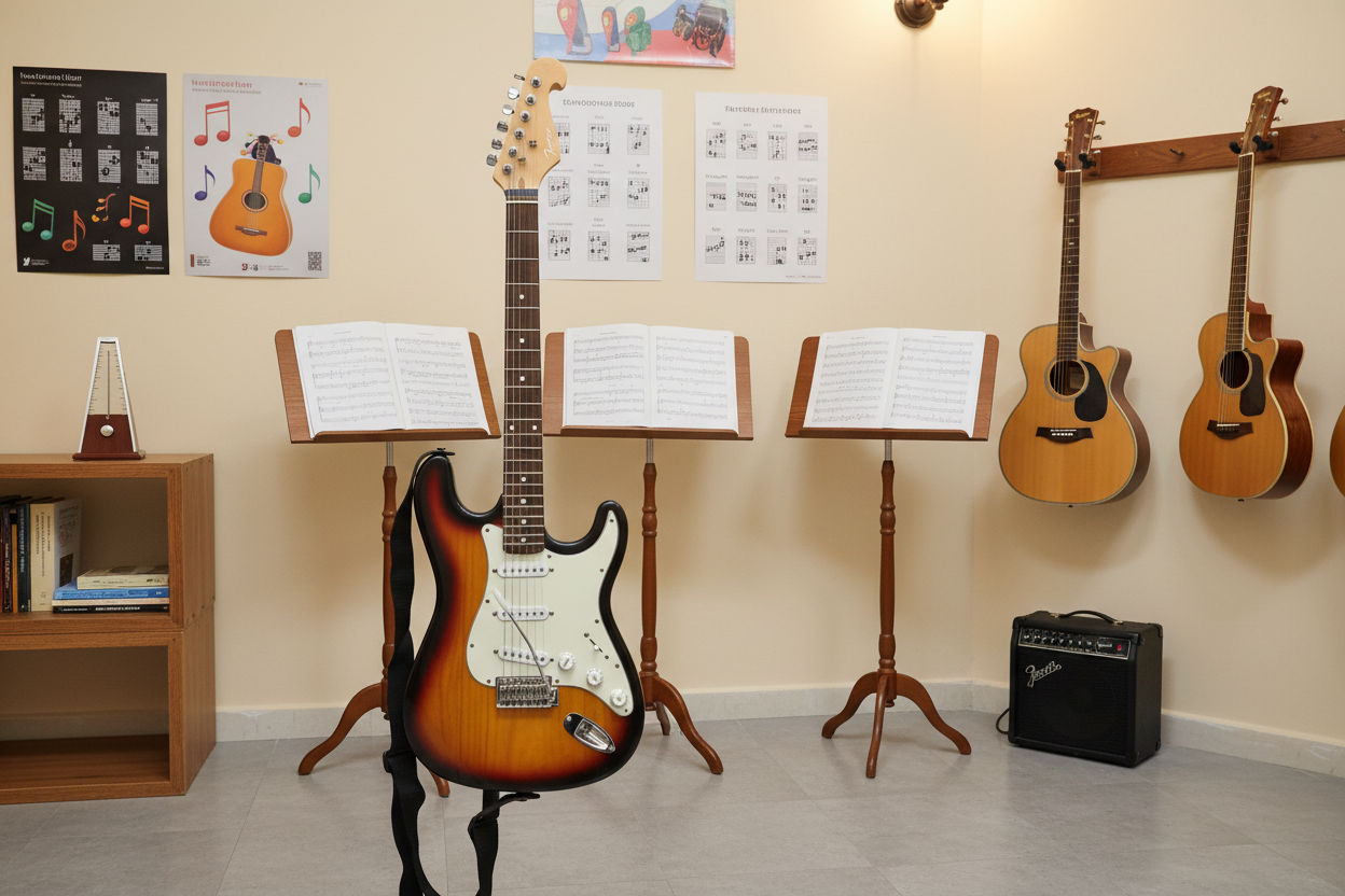 Chitarra Elettrica Faby Con Custodia