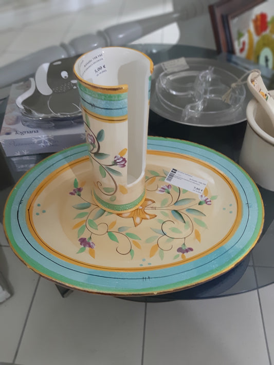 Vassoio Da Portata In Ceramica Decorata