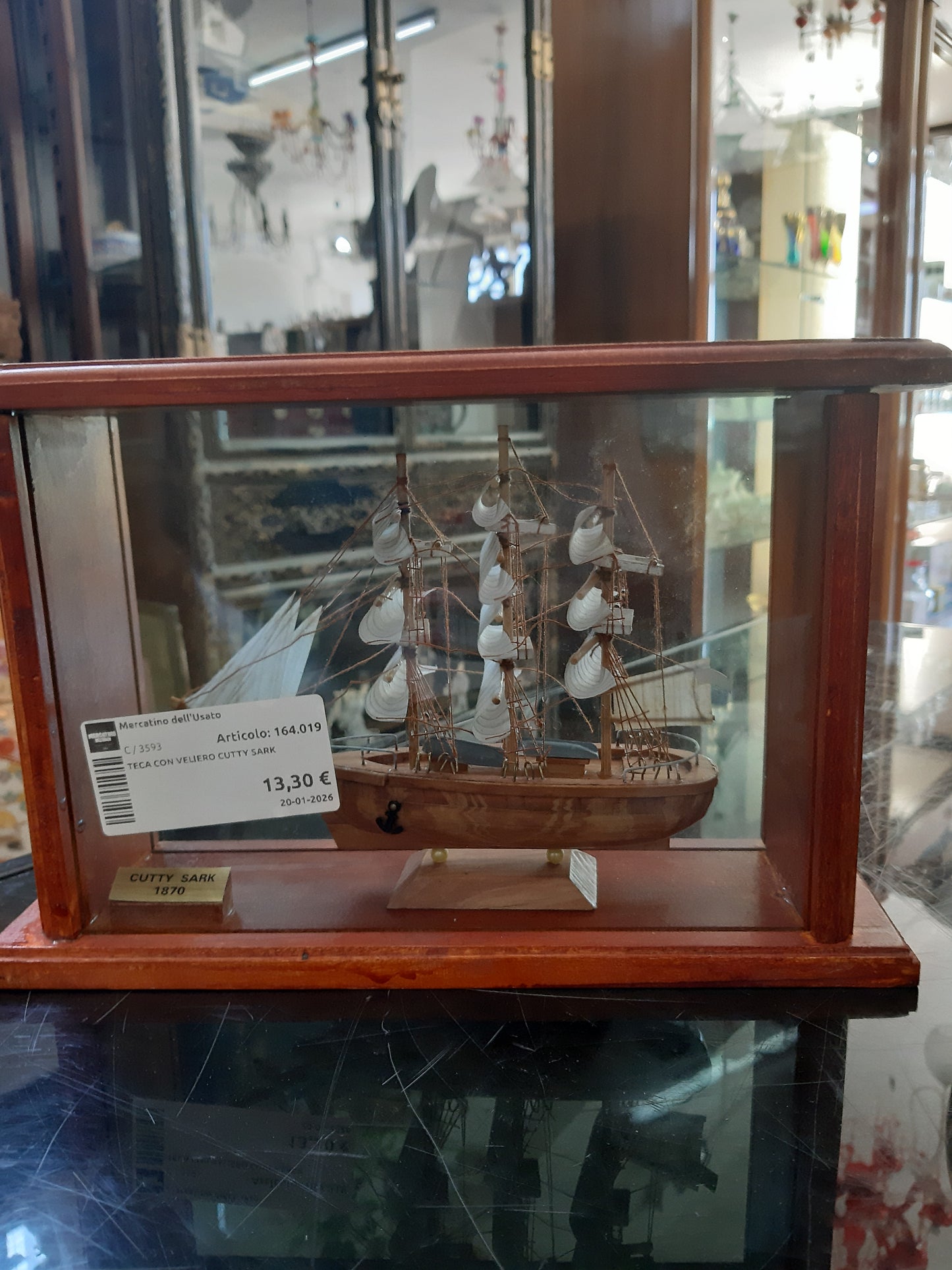 Teca Con Veliero Cutty Sark
