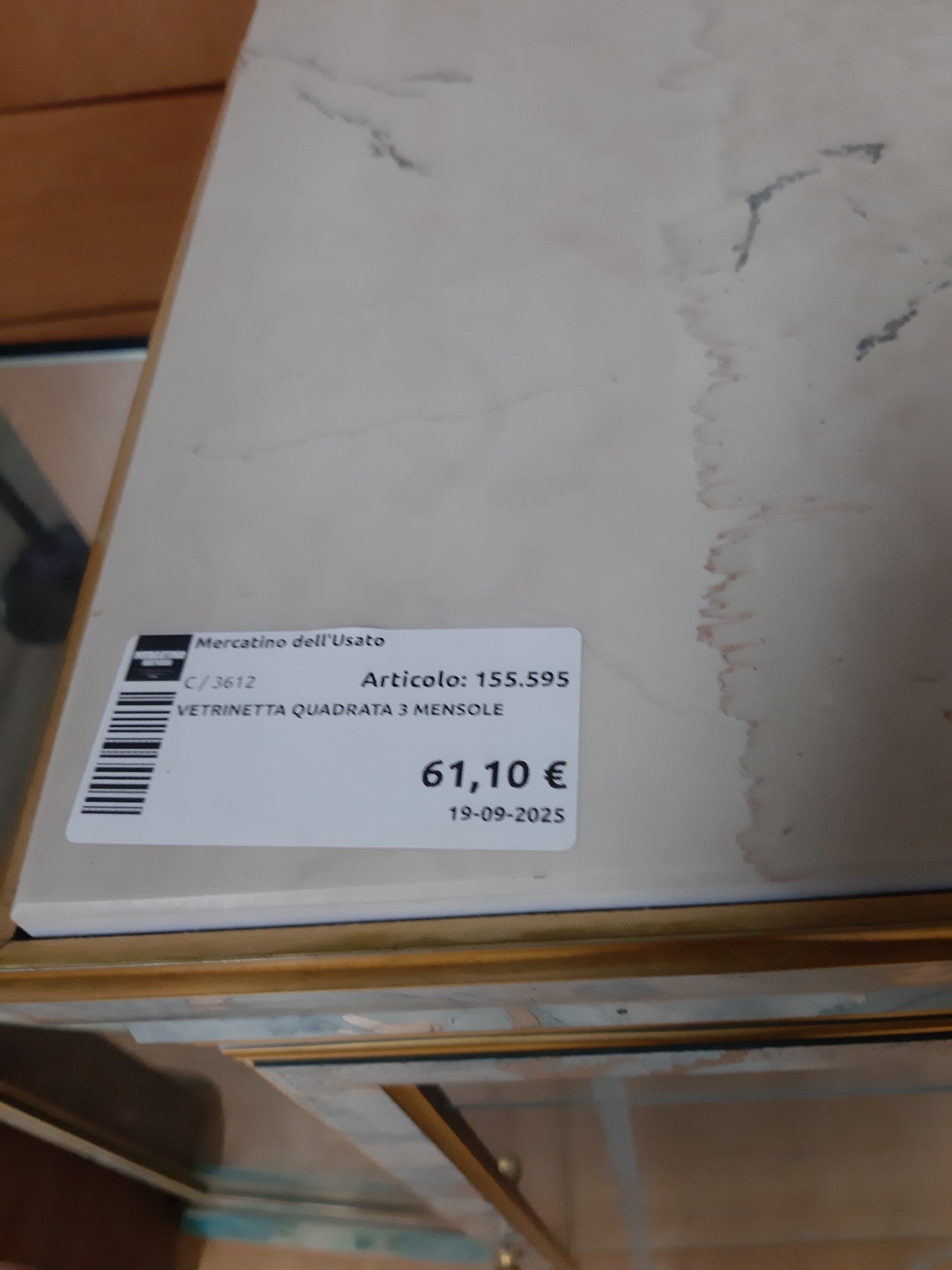 Vetrinetta Quadrata 3 Mensole
