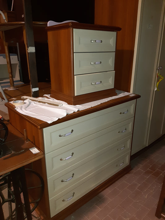 Armadio 4 Ante Con Comò+comodino+scrivania+mensole E Pensile+specchio+sedia