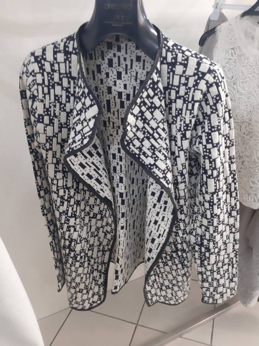 Giacca Bianca E Nera Even Mis L/xl