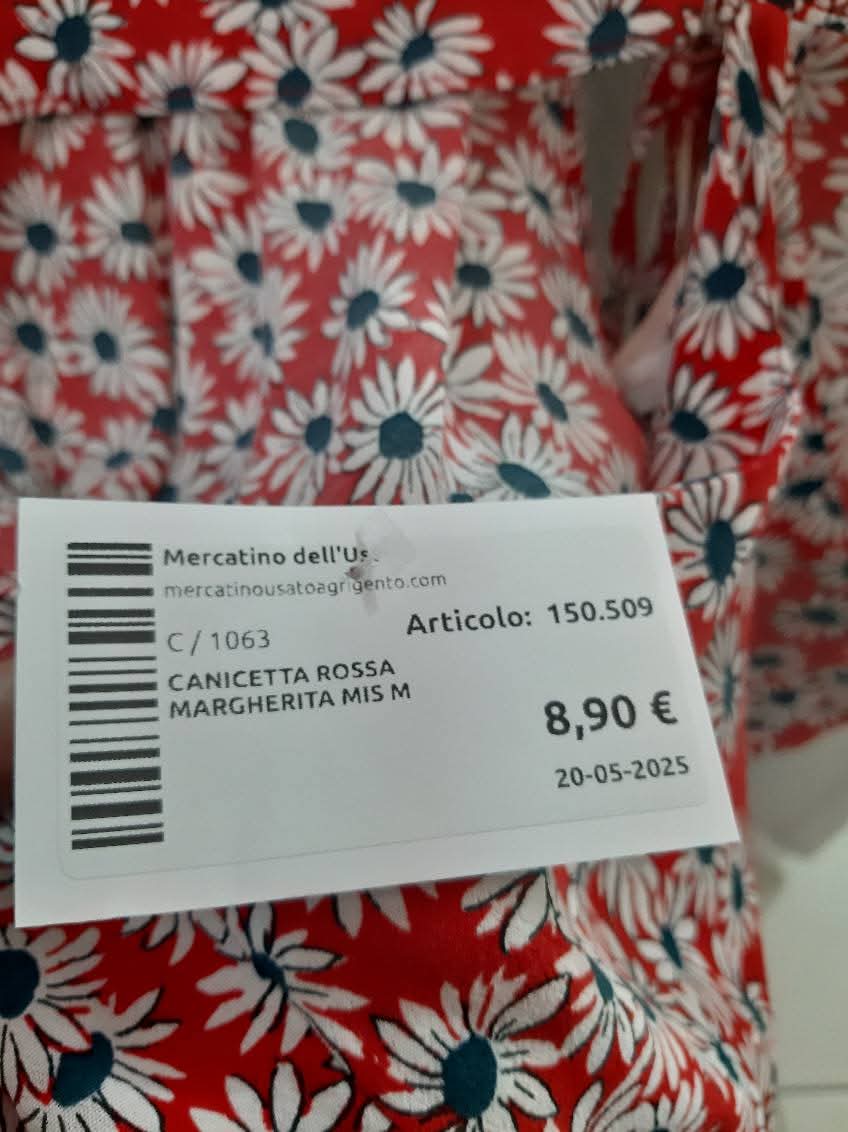 Canicetta Rossa Margherita Mis M