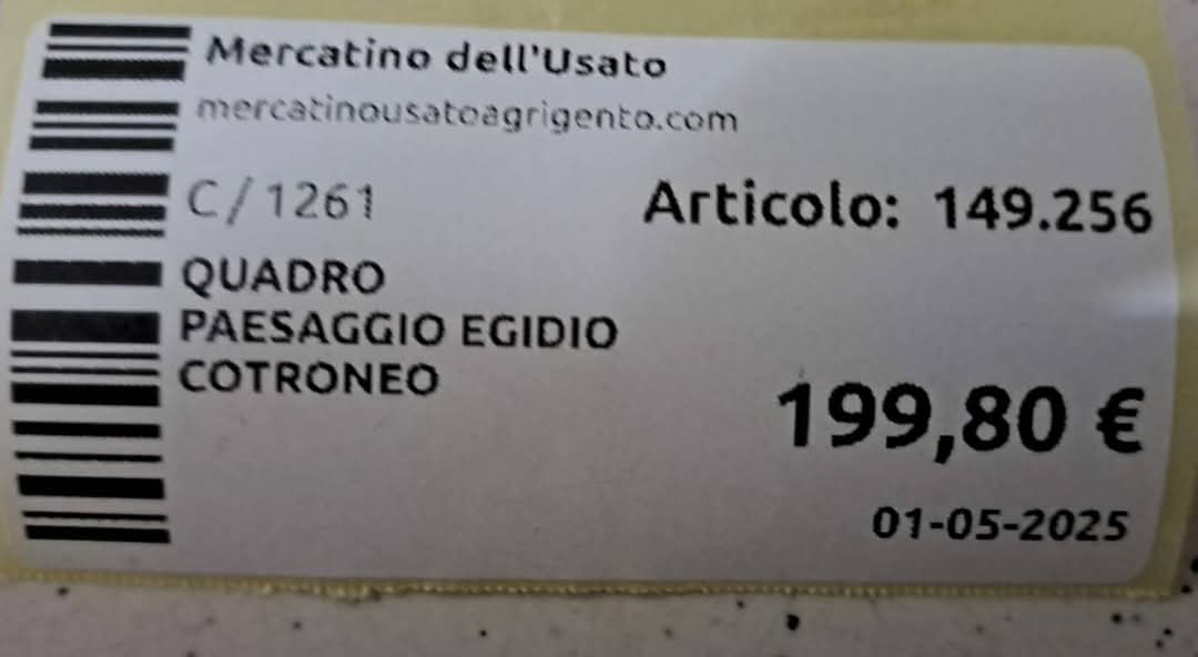 Quadro Paesaggio Egidio Cotroneo