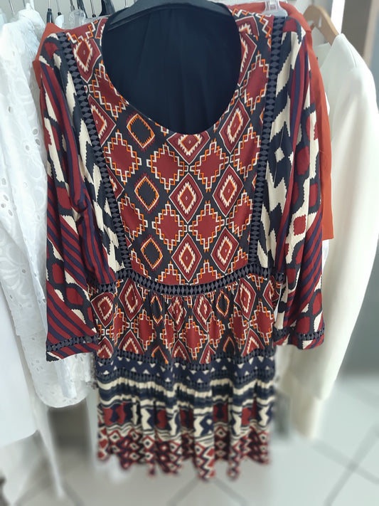 Vestito Manica Lunga Desigual