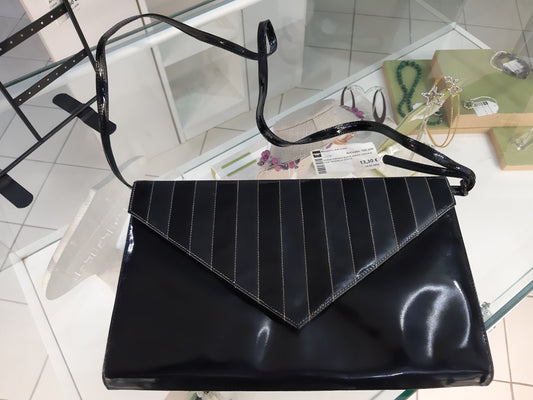 Borsa Vintage Busta Nera E Grigia R. Con Tracolla Zenith