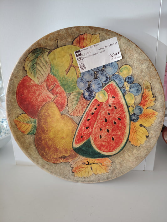 Piatto Decorato Frutta