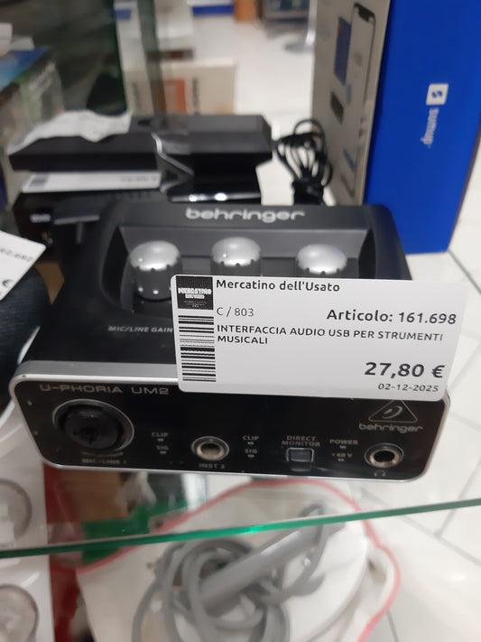 Interfaccia Audio Usb Per Strumenti Musicali