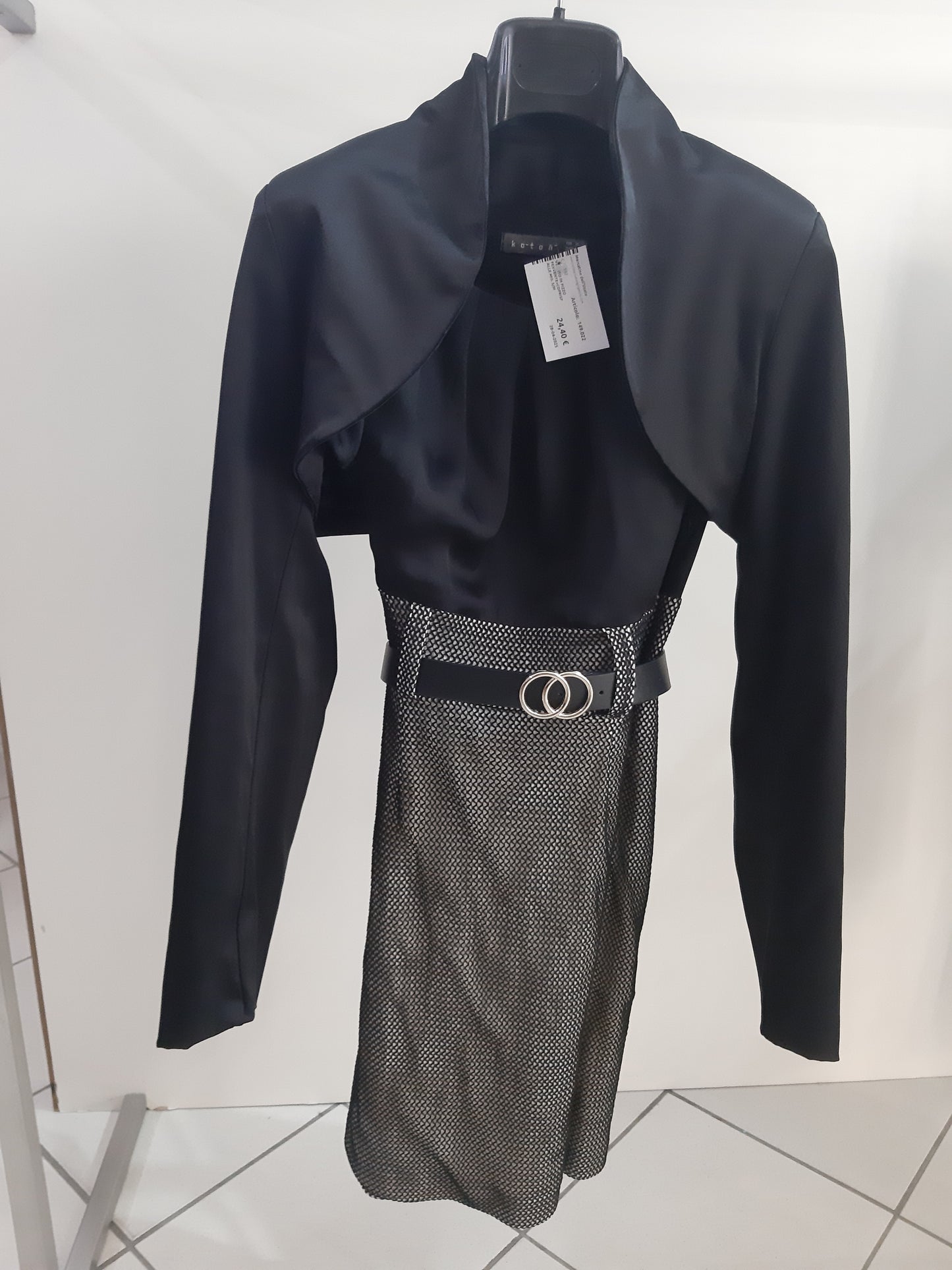 Vestito In Pizzo Fervente+coprispalle Mis. S/m