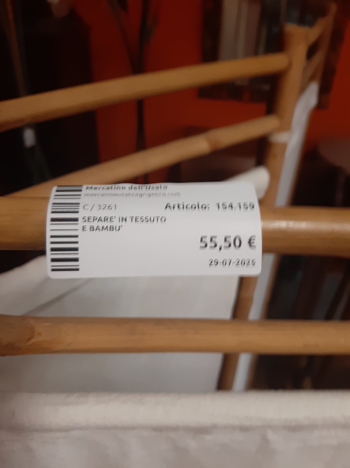 Separe' In Tessuto E Bambu'