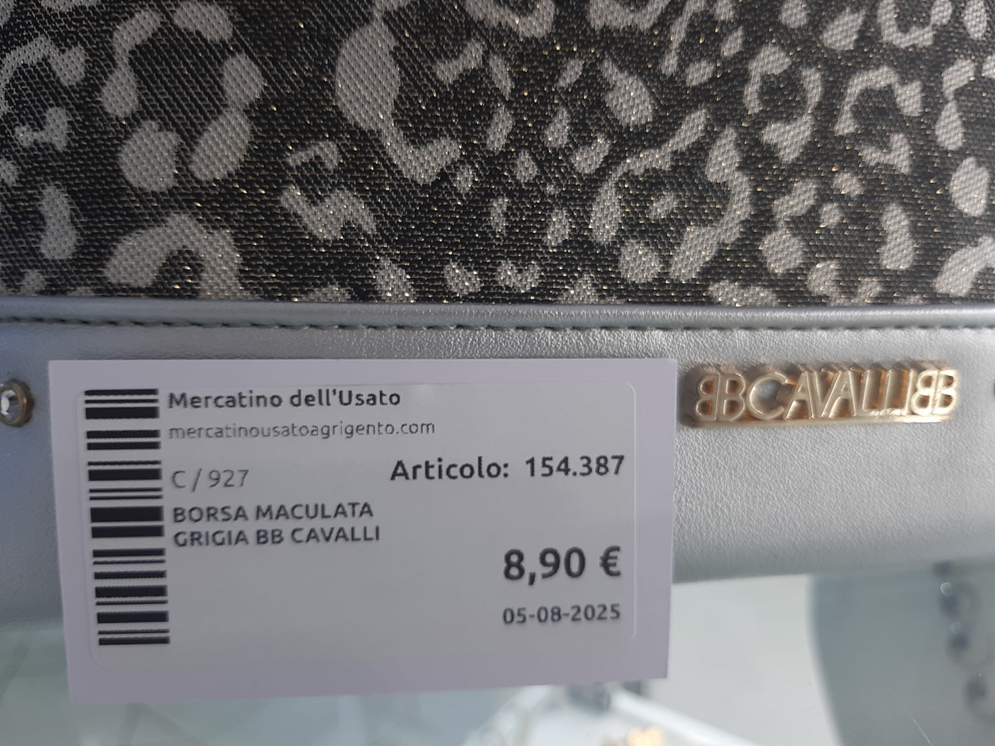 Borsa Maculata Grigia Bb Cavalli