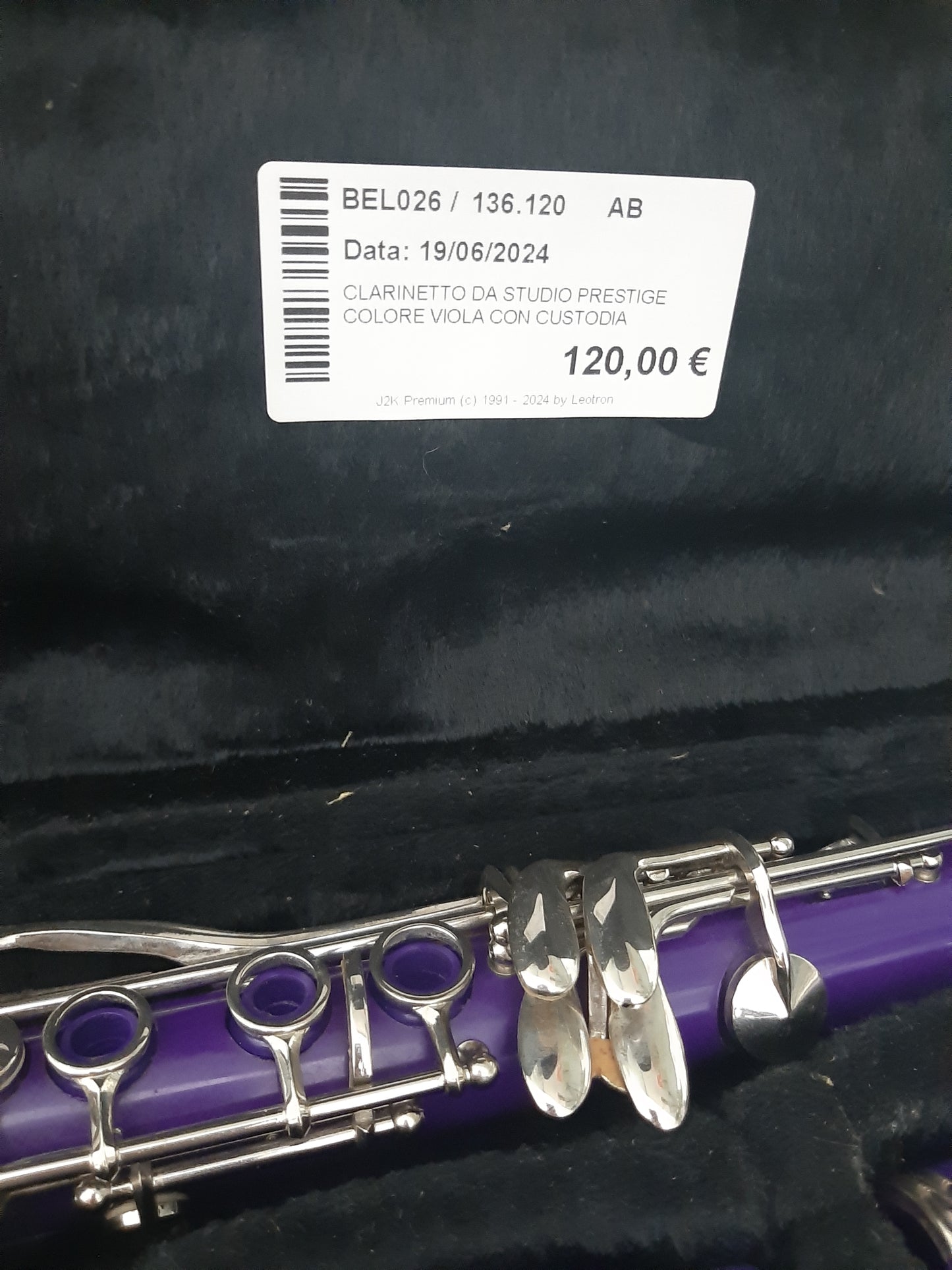 Clarinetto Da Studio Prestige Colore Viola Con Custodia
