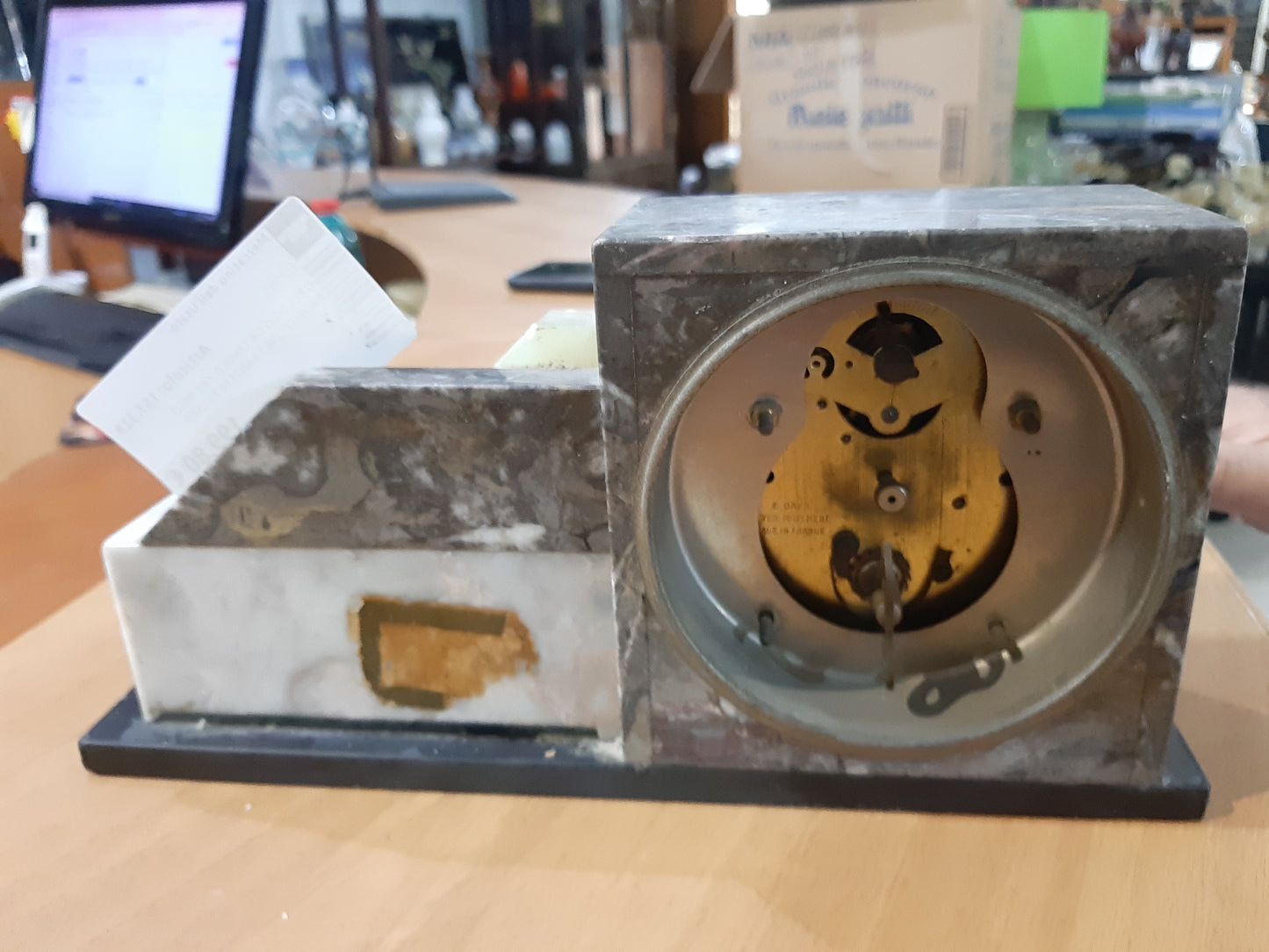 Orologio Da Tavolo Art Decò Produzione Francese Bayard