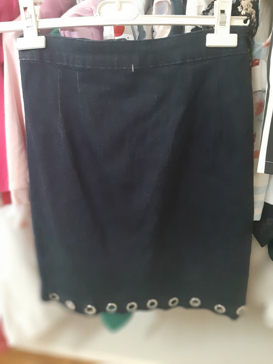 Gonna In Jeans Con Borchie  Mis- S