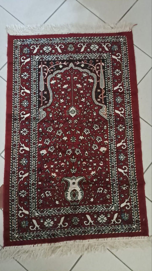 Piccolo Tappetino Preghiera Bordeaux 108x68