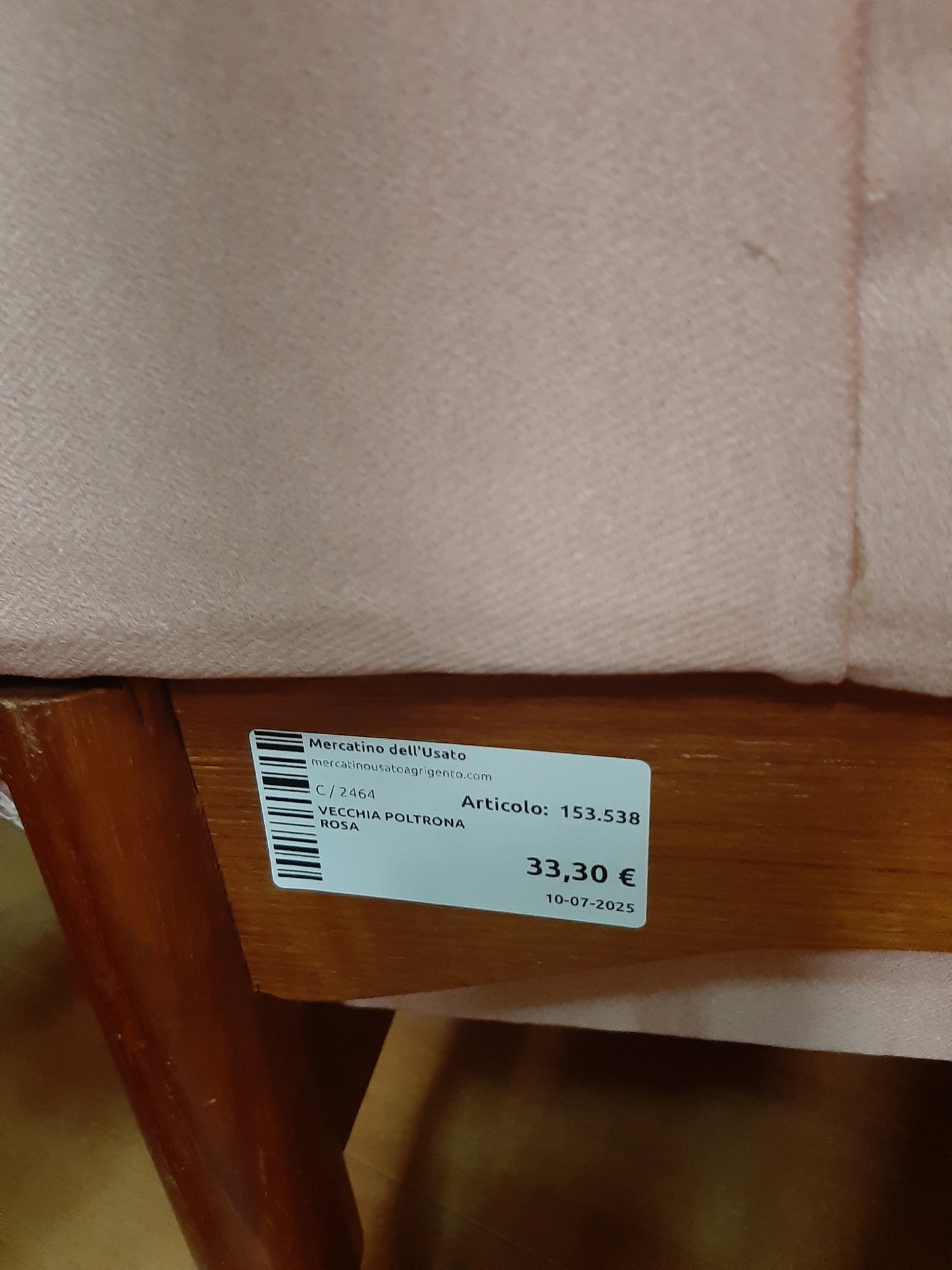 Vecchia Poltrona Rosa