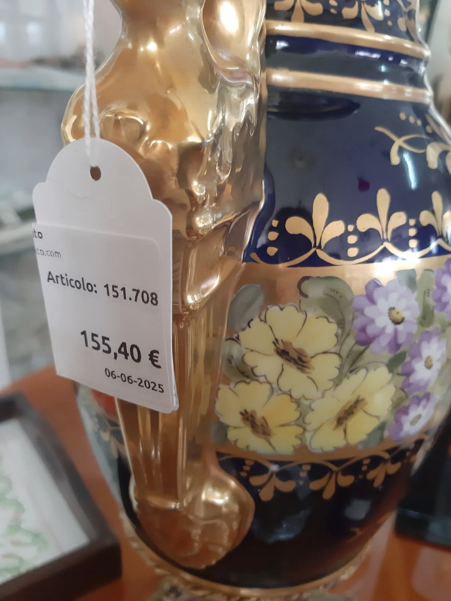 Vaso Decorato Limonges