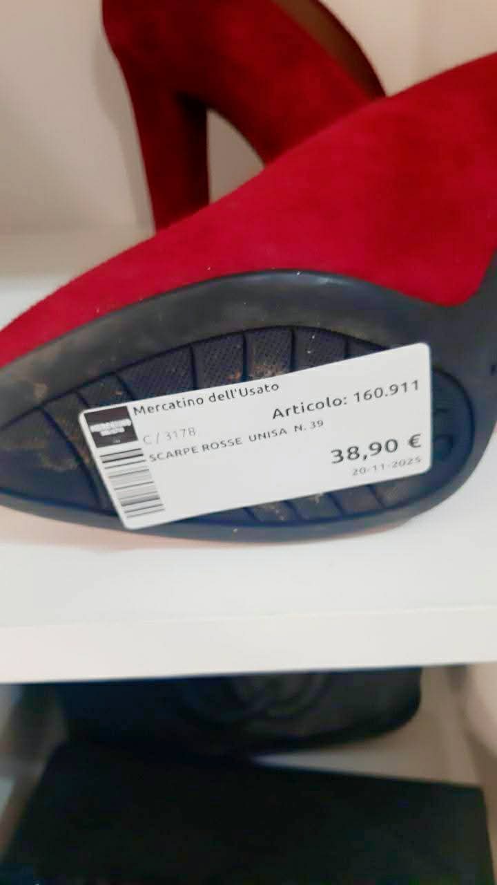 Scarpe Rosse  Unisa  N. 39