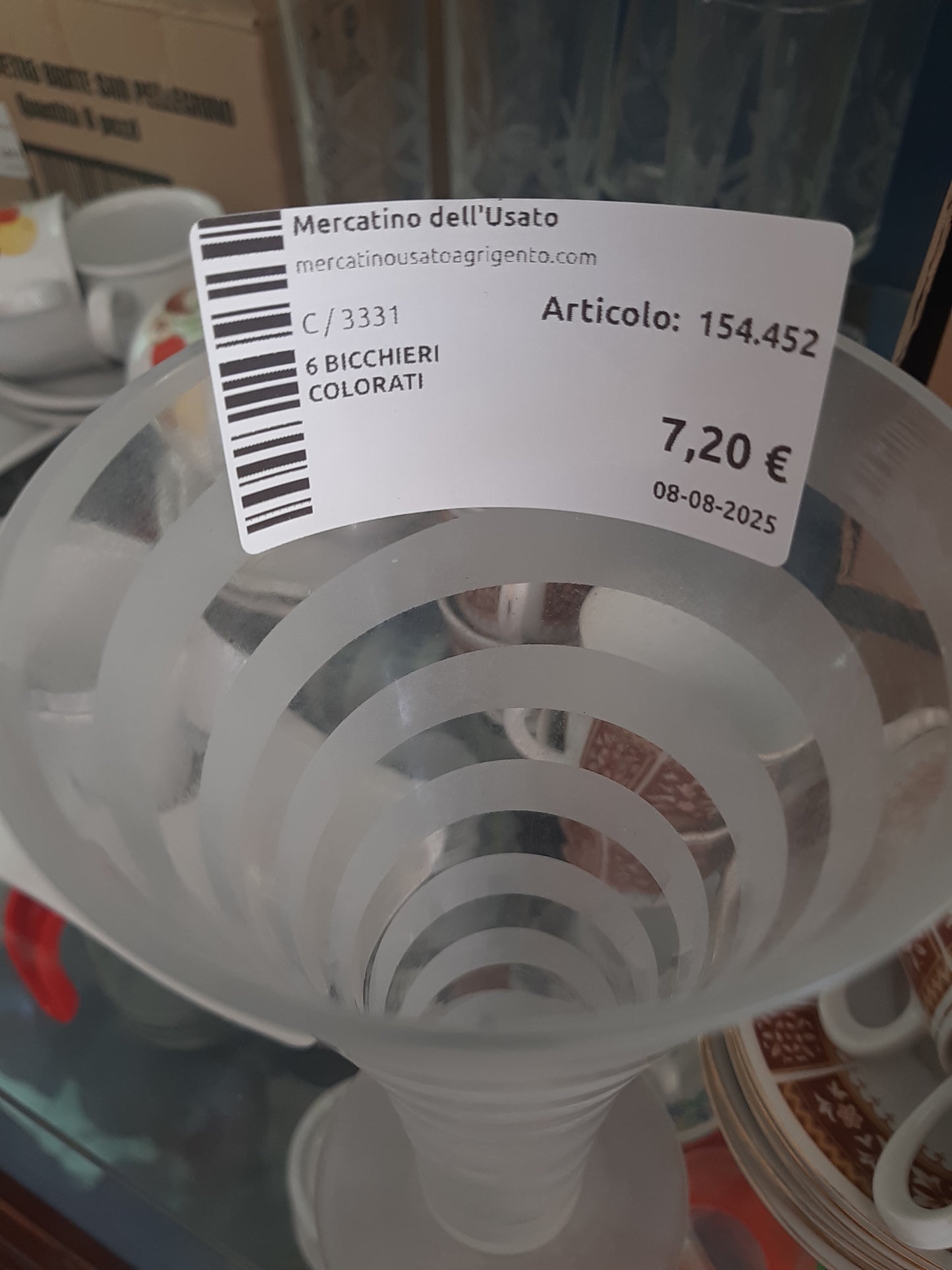 6 Bicchieri Colorati