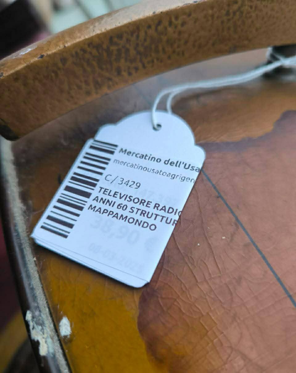 Televisore Radio Anni 60 Struttura Mappamondo