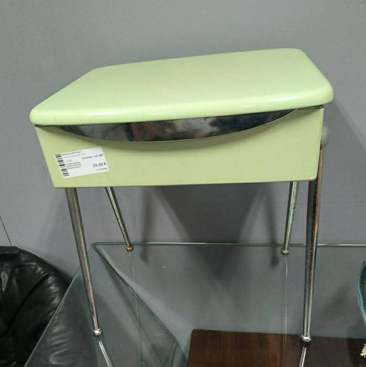 Sgabellino Da Bagno Vintage Piedi Metallo