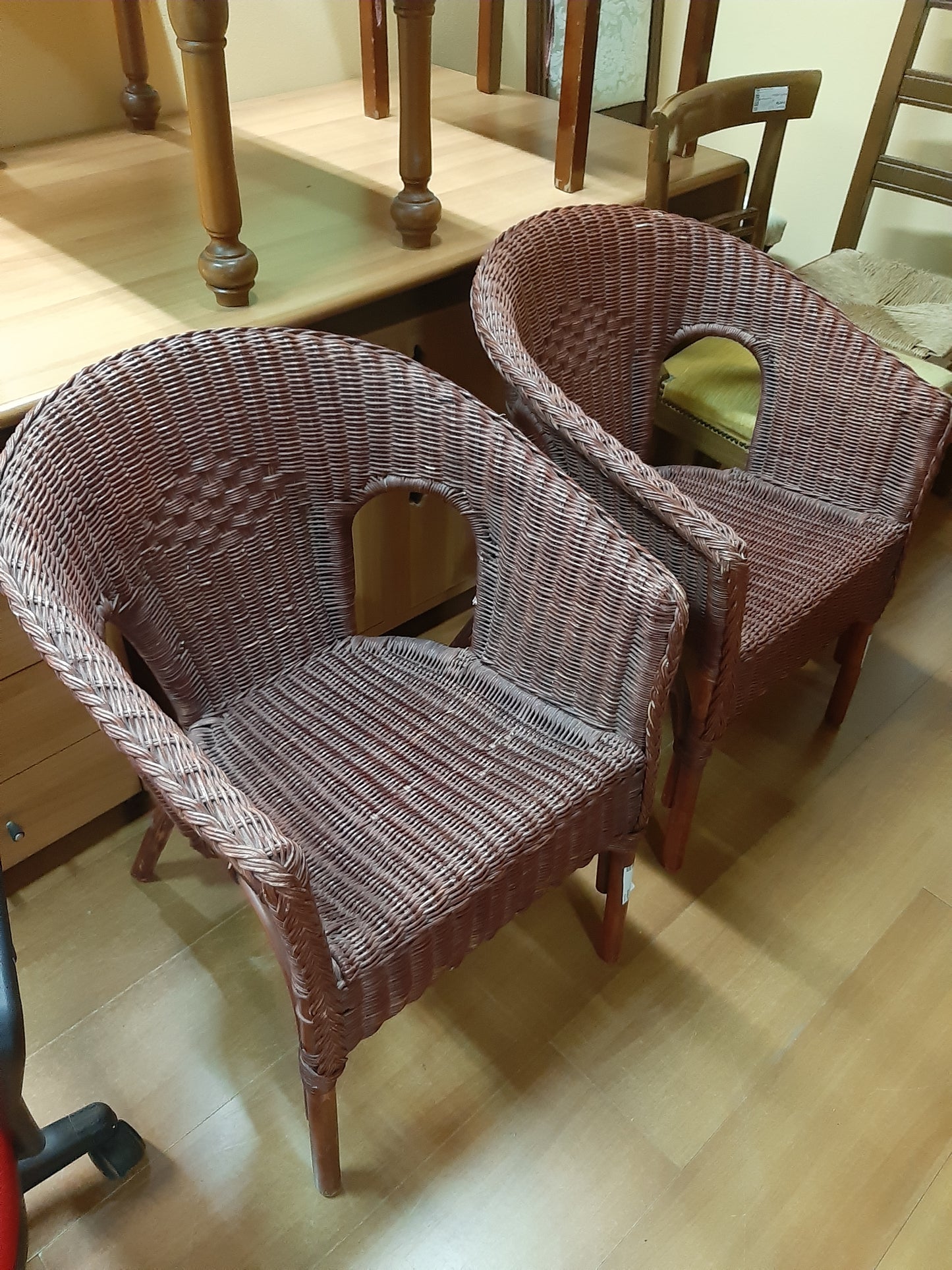 Poltrona Rattan Arancio