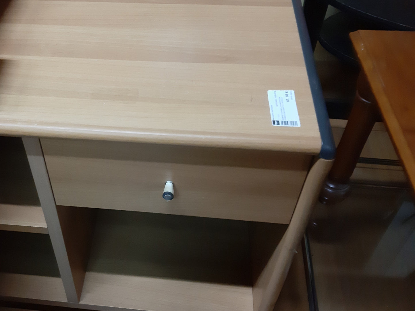 Mobiletto Porta Stampante Da Studio Con Cassetto E Rotelle