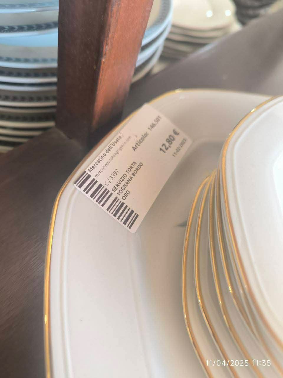Servizio Torta Tognana Bordo Oro