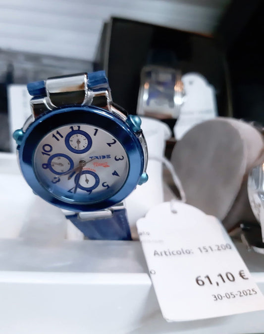 Pareo Tribe Crono Cinturino Blu
