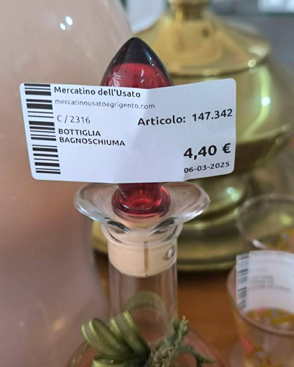 Bottiglia Bagnoschiuma
