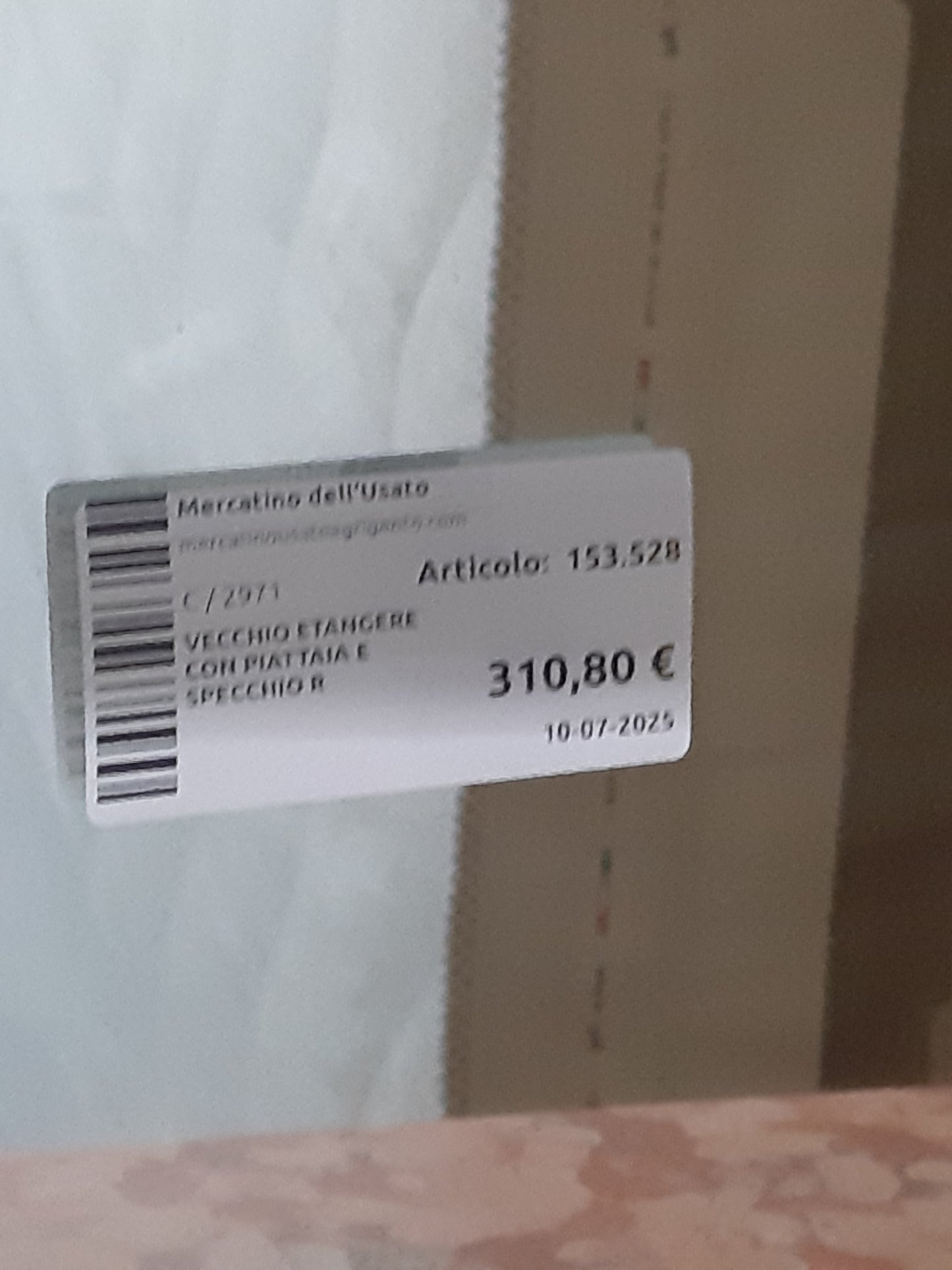 Vecchio Etangere Con Piattaia E Specchio R