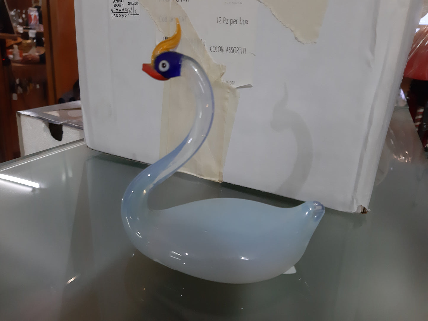 Cigno In Vetro Murano R.