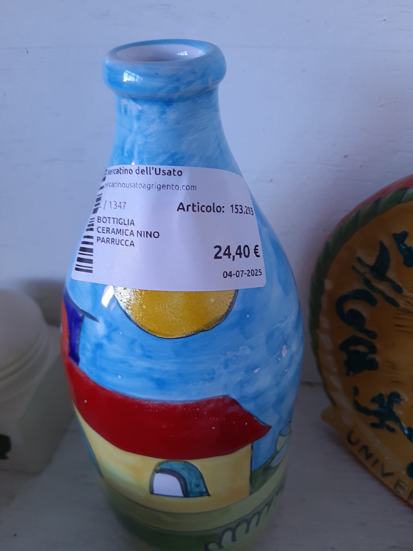 Bottiglia Ceramica Nino Parrucca