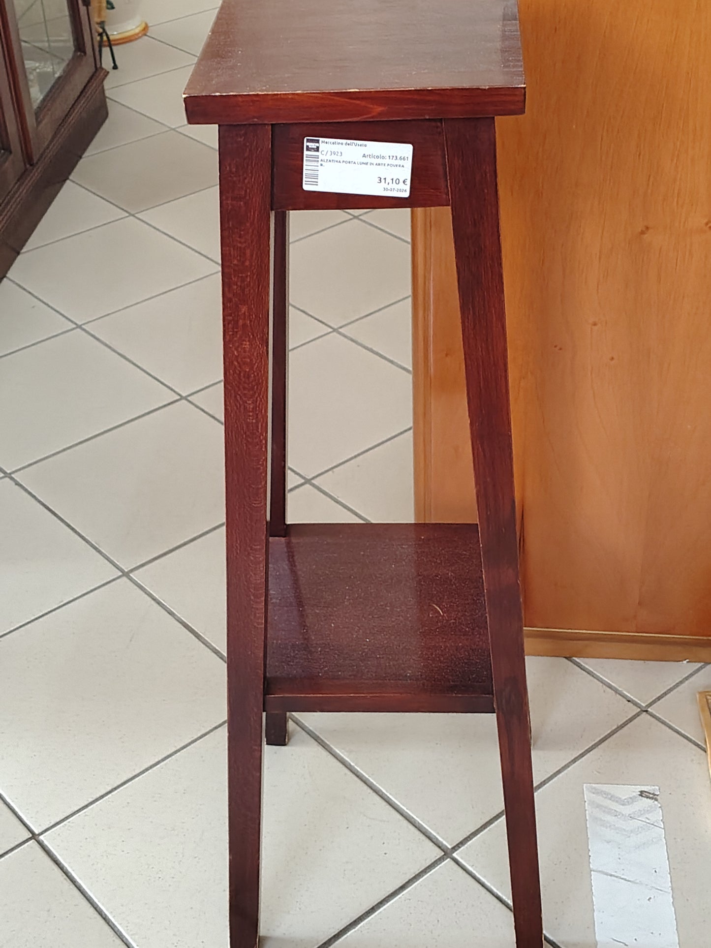 Alzatina Porta Lume In Arte Povera R.
