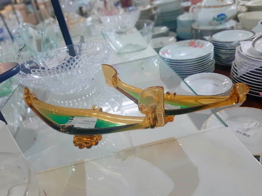 Gondola Posacenere In Vetro Murano