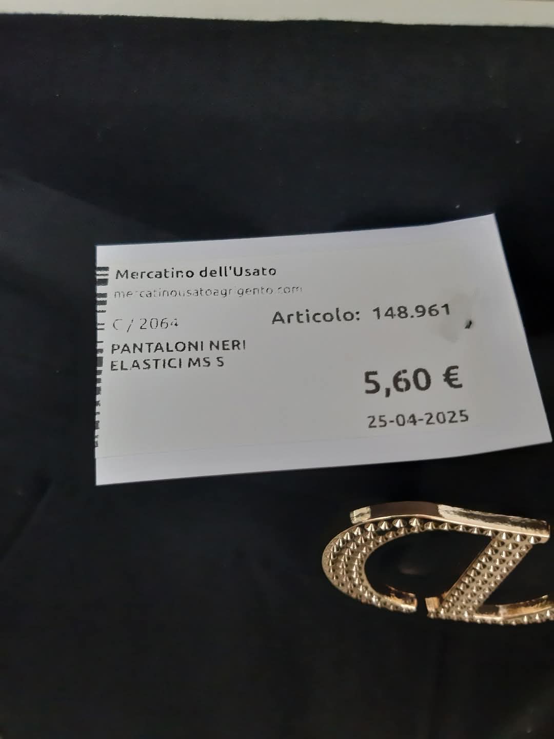 Pantaloni Neri Elastici Ms S