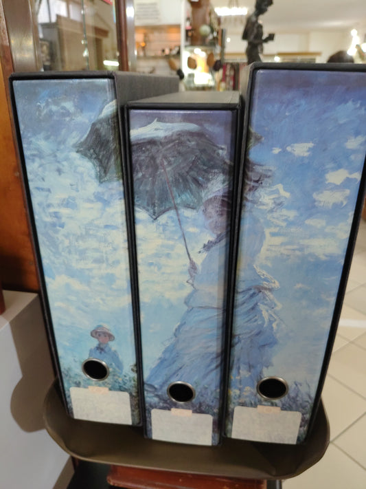 3 Raccoglitori Con Figure Quadro D'autore