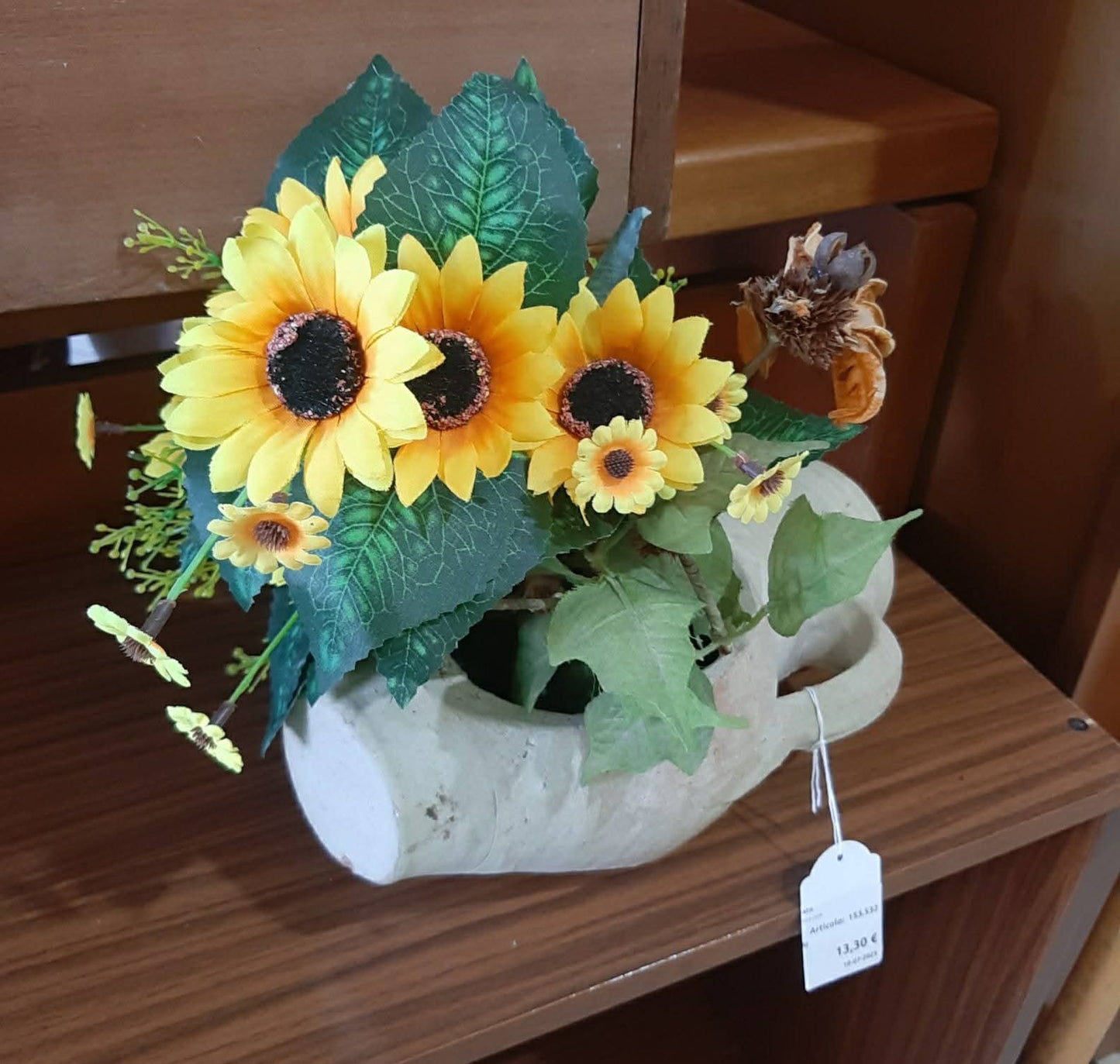 Anfora Con Fiori Girasoli