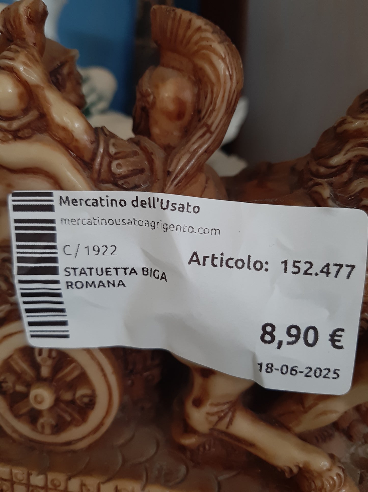 Statuetta Biga Romana