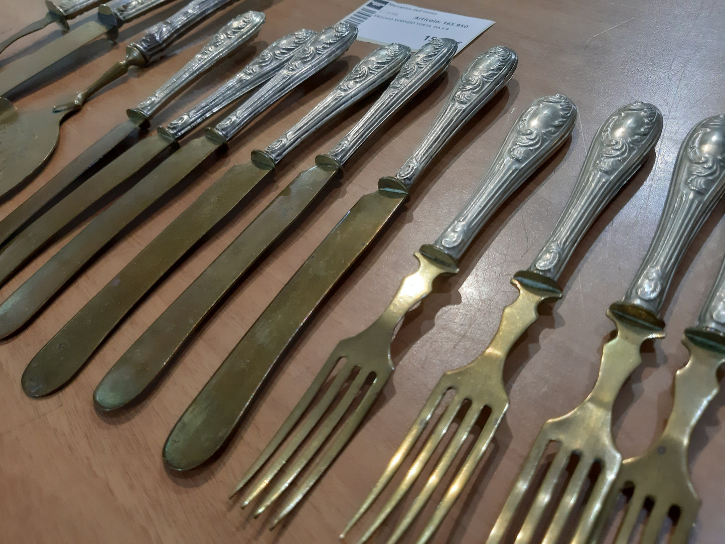 Vecchio Servizio Torta  Da 6 R