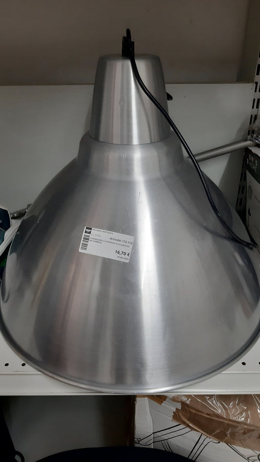 Lampadario A Campana In Alluminio No Coprifili
