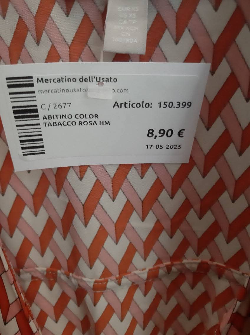 Abitino Color Tabacco Rosa Hm